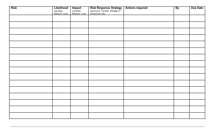 Risk Assessment Template Word Free Download Printable Templates