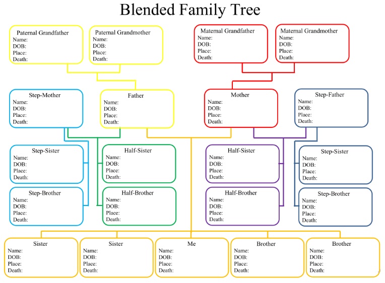 Family Tree Chart Templates | 7+ Free Word, Excel & PDF Formats