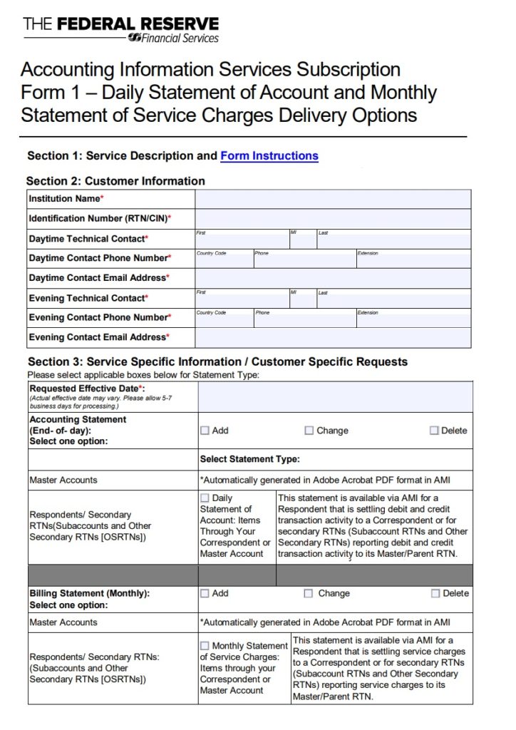 Daily Statement of Account Template